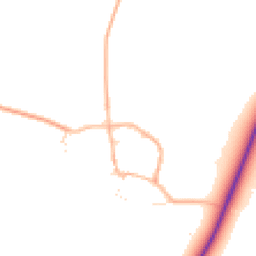 Daytime road noise heatmap for GL56 9SQ