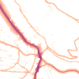 Daytime road noise heatmap for GL6 0AJ