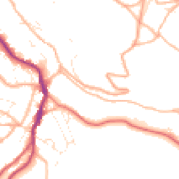Daytime road noise heatmap for GL6 0AL