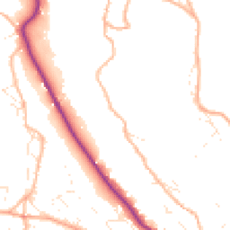 Daytime road noise heatmap for GL6 0AZ