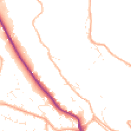 Daytime road noise heatmap for GL6 0BD