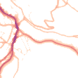 Daytime road noise heatmap for GL6 0BS