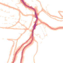 Daytime road noise heatmap for GL6 0BT