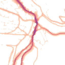 Daytime road noise heatmap for GL6 0BX