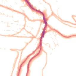 Daytime road noise heatmap for GL6 0BZ