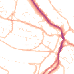 Daytime road noise heatmap for GL6 0DN