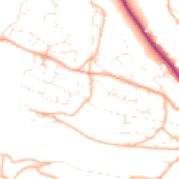 Daytime road noise heatmap for GL6 0DT