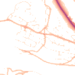 Daytime road noise heatmap for GL6 0DY