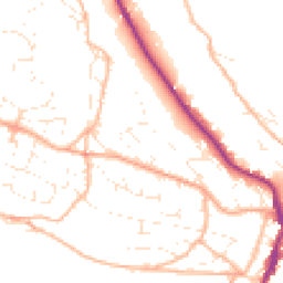 Daytime road noise heatmap for GL6 0EB