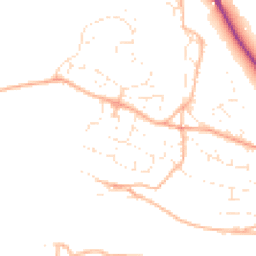 Daytime road noise heatmap for GL6 0EW