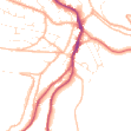 Daytime road noise heatmap for GL6 0JE