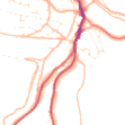 Daytime road noise heatmap for GL6 0LE