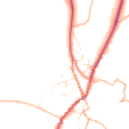 Daytime road noise heatmap for GL6 6QS