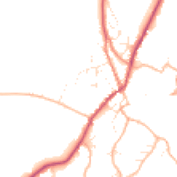 Daytime road noise heatmap for GL6 6RL