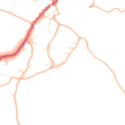 Daytime road noise heatmap for GL6 6SA