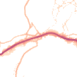 Daytime road noise heatmap for GL6 8NS