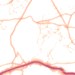 Daytime road noise heatmap for GL6 8QJ