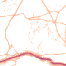 Daytime road noise heatmap for GL6 8QQ