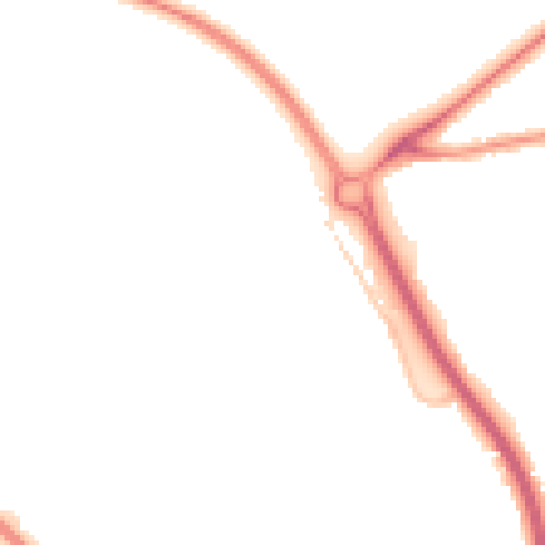 Night-time road noise heatmap for GL7 1AB