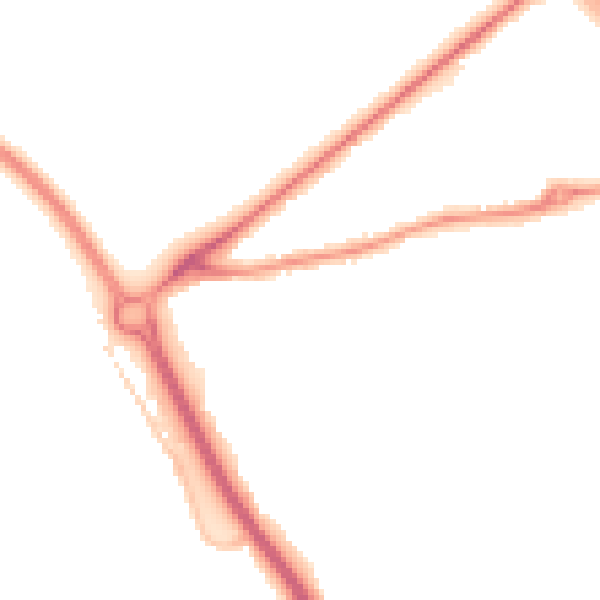 Night-time road noise heatmap for GL7 1AJ