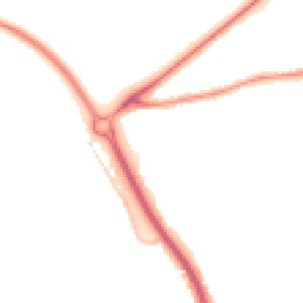Night-time road noise heatmap for GL7 1AN