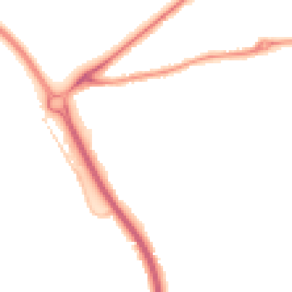 Night-time road noise heatmap for GL7 1AS