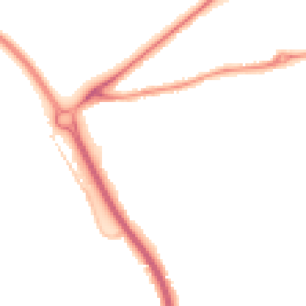 Night-time road noise heatmap for GL7 1AU