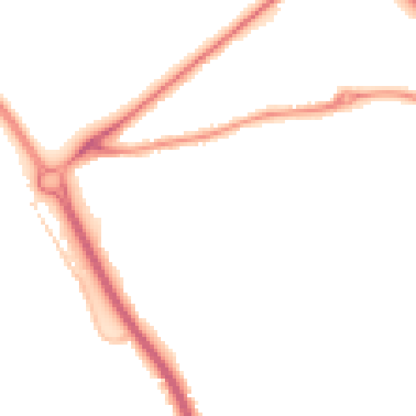 Night-time road noise heatmap for GL7 1AX