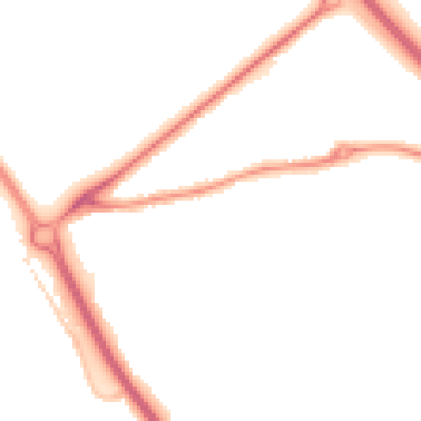 Night-time road noise heatmap for GL7 1AZ