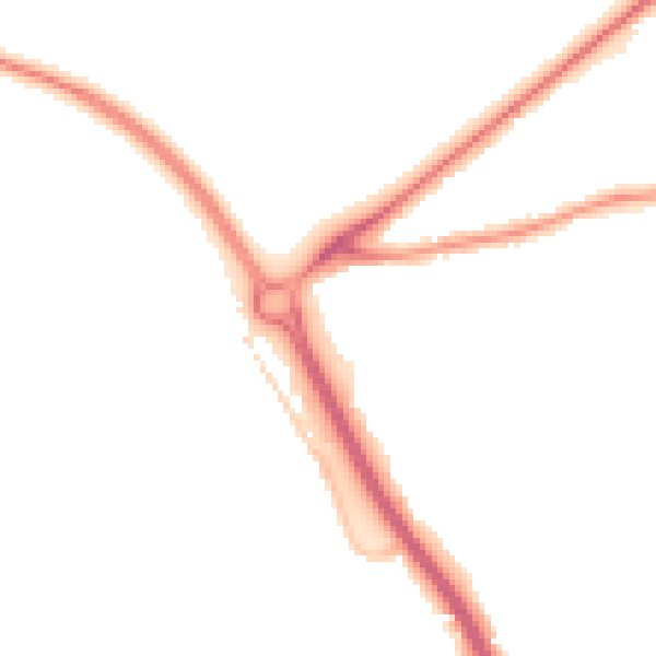 Night-time road noise heatmap for GL7 1BB