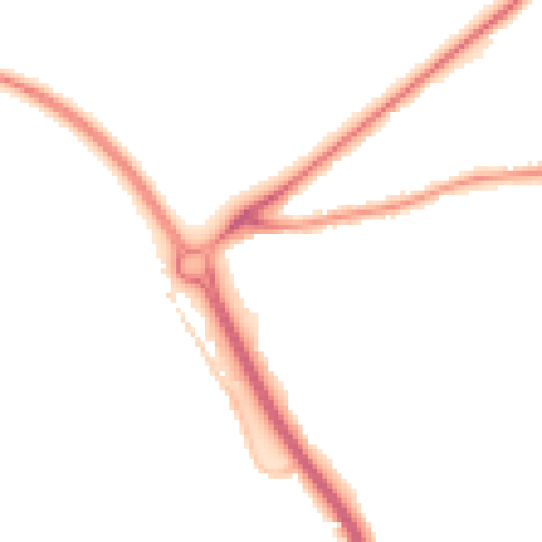 Night-time road noise heatmap for GL7 1BD