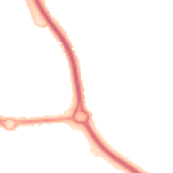 Night-time road noise heatmap for GL7 1BF