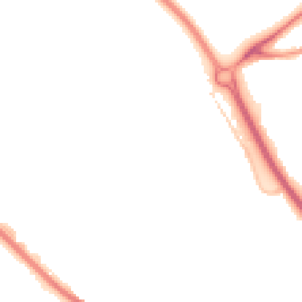 Night-time road noise heatmap for GL7 1BG