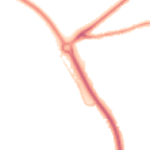 Night-time road noise heatmap for GL7 1BN
