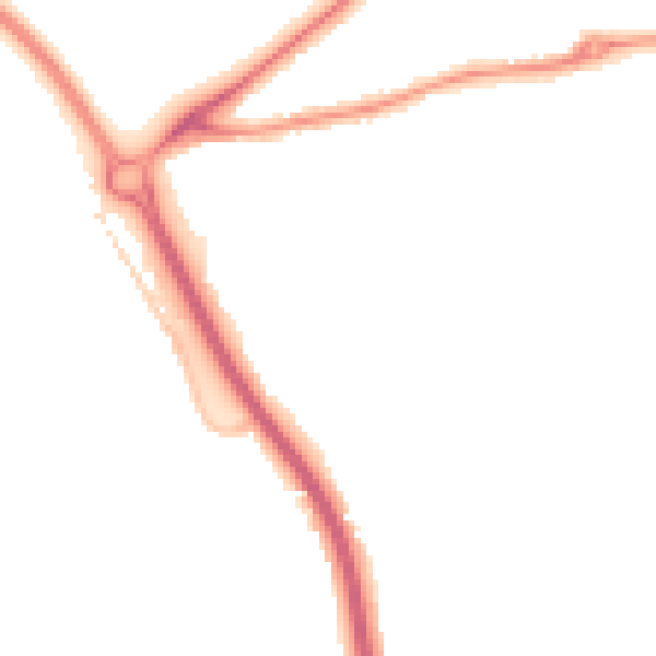 Night-time road noise heatmap for GL7 1BP