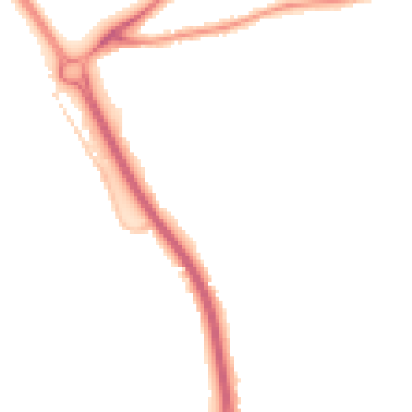 Night-time road noise heatmap for GL7 1BT