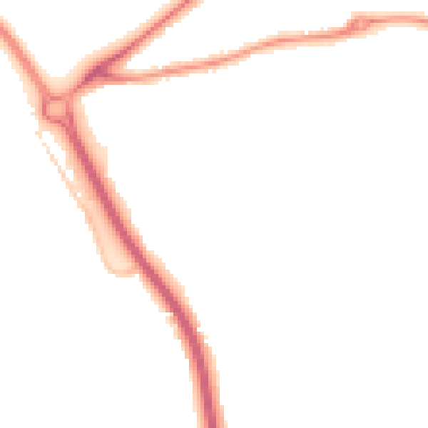 Night-time road noise heatmap for GL7 1BX