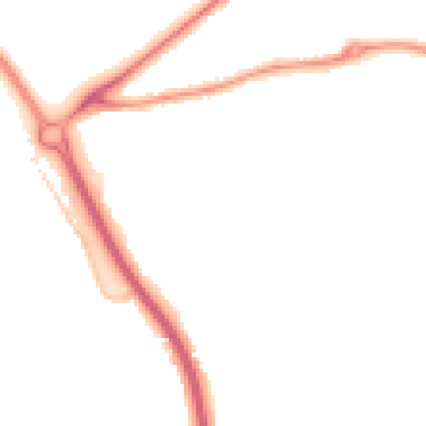 Night-time road noise heatmap for GL7 1BY