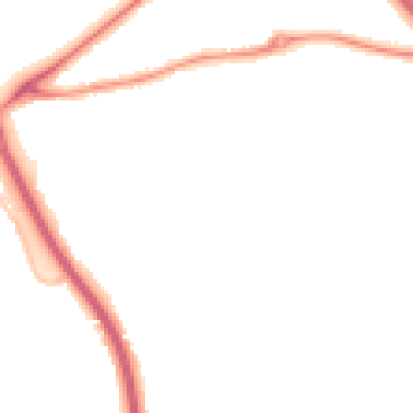 Night-time road noise heatmap for GL7 1BZ