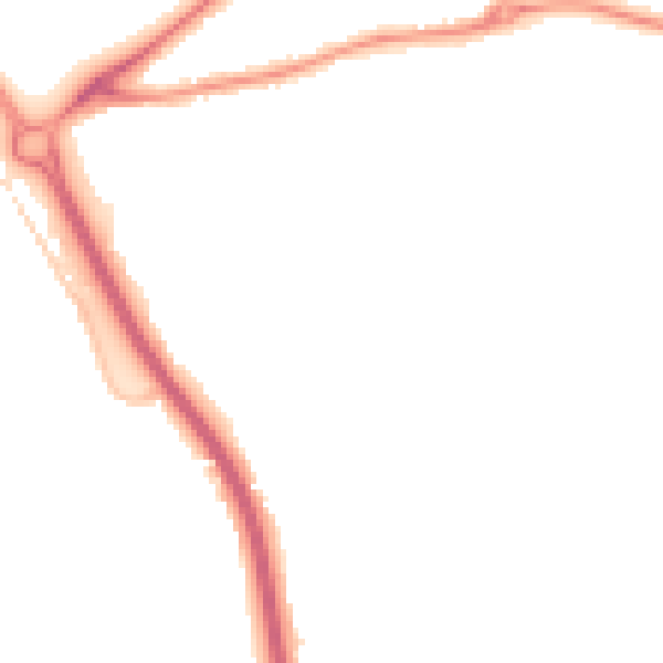 Night-time road noise heatmap for GL7 1DB