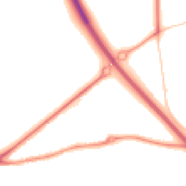 Night-time road noise heatmap for GL7 1HT