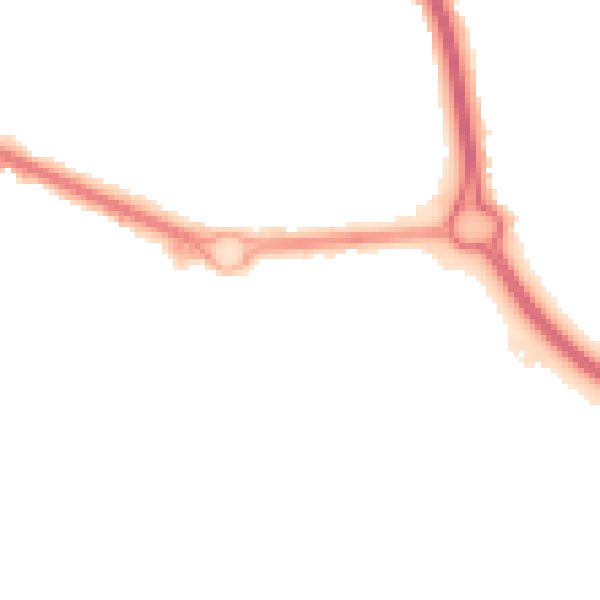 Night-time road noise heatmap for GL7 1NJ