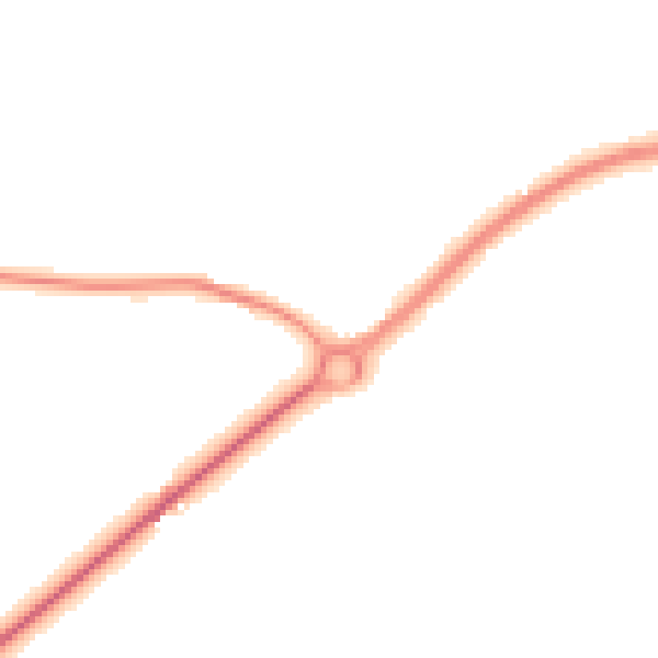 Night-time road noise heatmap for GL7 1UZ