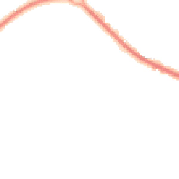 Night-time road noise heatmap for GL7 1XQ