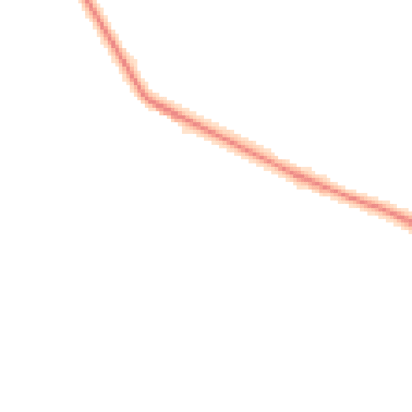 Night-time road noise heatmap for GL7 2DL