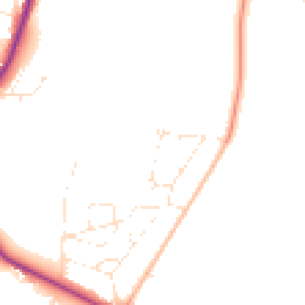 Daytime road noise heatmap for GL7 2HF