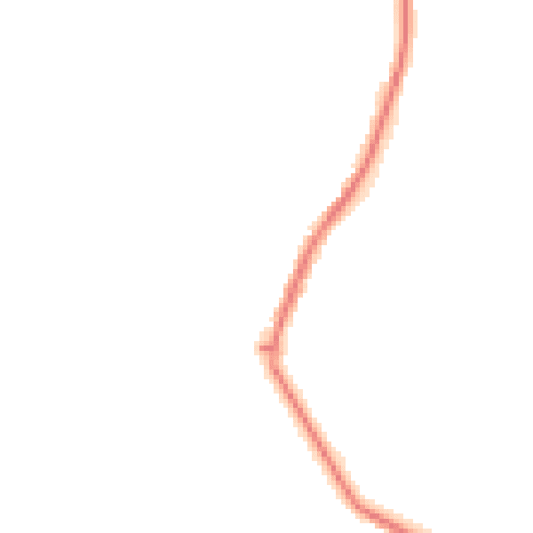 Night-time road noise heatmap for GL7 2HT