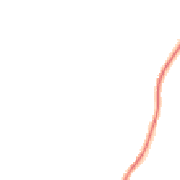 Night-time road noise heatmap for GL7 2JT