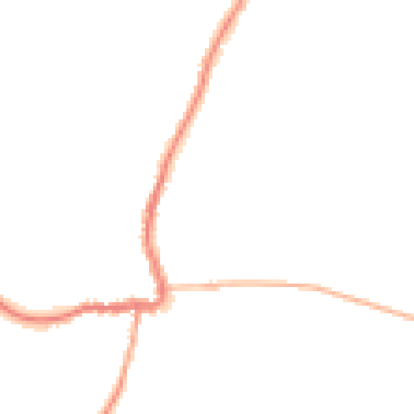 Night-time road noise heatmap for GL7 3DB
