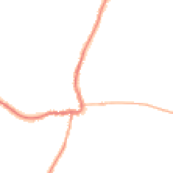 Night-time road noise heatmap for GL7 3DE